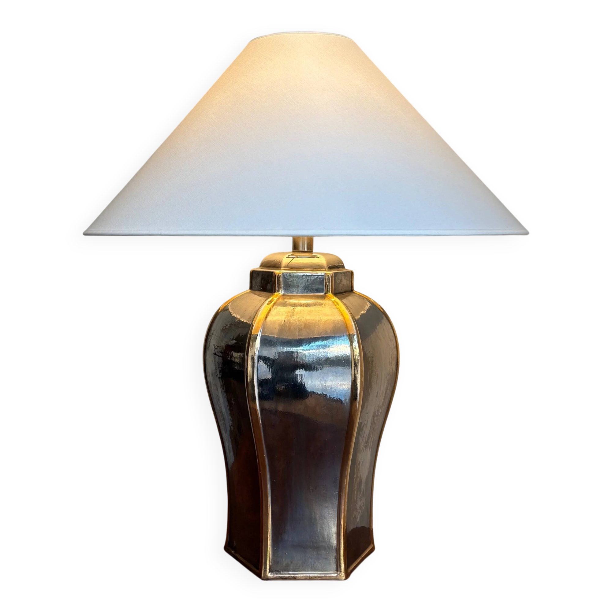 French baluster table lamp