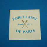 Paris porcelain plate with floral decoration