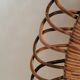 Oval rattan mirror 51 x 40 cm
