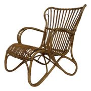 Set of two Belse 8 model Rattan chairs by Dirk van Sliedregt Rohe Noordwolde 1960