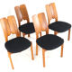 Set of 4 Danish Dining Chairs 'Ronum' - mid century modern in teak