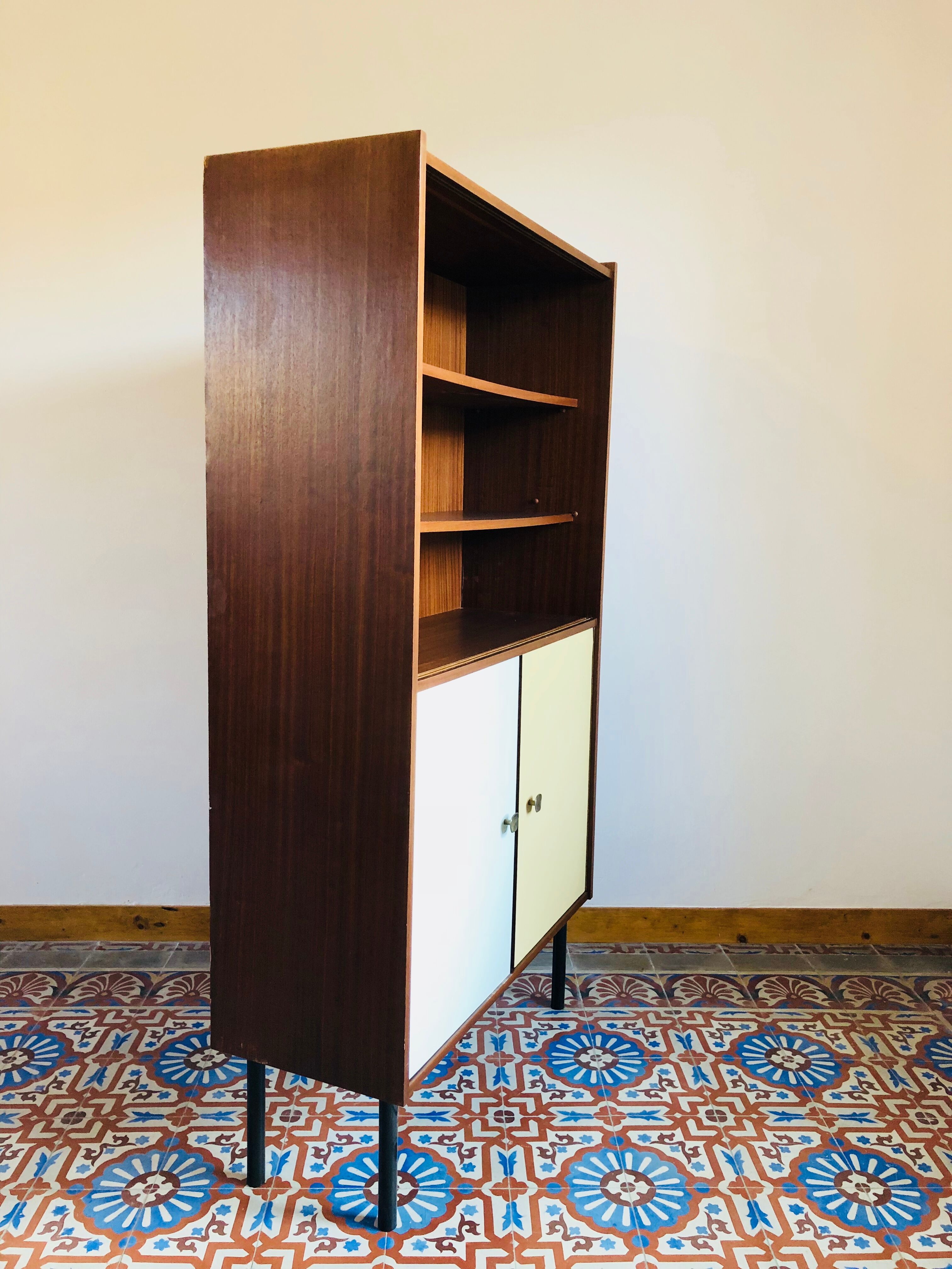 Vintage teak library 1960