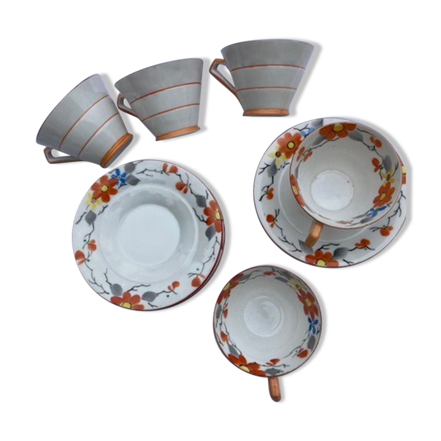 Chikaramachi Japanese porcelain cups