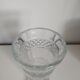 Large carved glass vase on foot