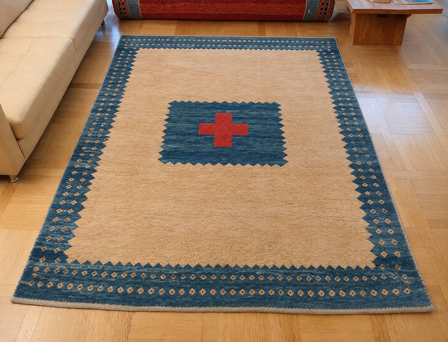 Tapis Gabbeh d’Iran fait main – 251 × 201 cm