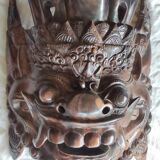 Ancien masque sculpture Indonésie palissandre