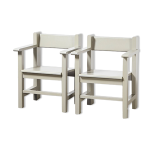 Paire de fauteuils Bossche School de Gerard Wijnen pour De Twee Snoeken années 1970