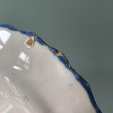 Set of 4 flat plates XIXth polka dots