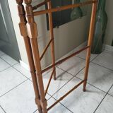 Vintage wood/bamboo towel holder