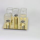 Large Murano Ice glass ceiling light by Kalmar, Austria, 1960s.