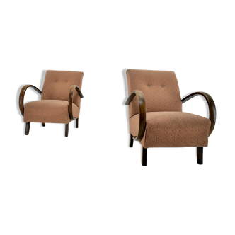 Bentwood Armchairs by Jindrich Halabala for UP Závody, 1950's
