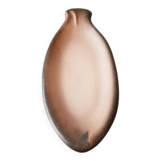 Large fish platter ceramic 1950s 1960s vintage purple & black signed years