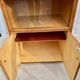 Scandinavian bar cabinet on casters
