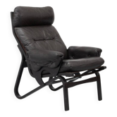 Bentwood & Leather Lounge Chair 1970s