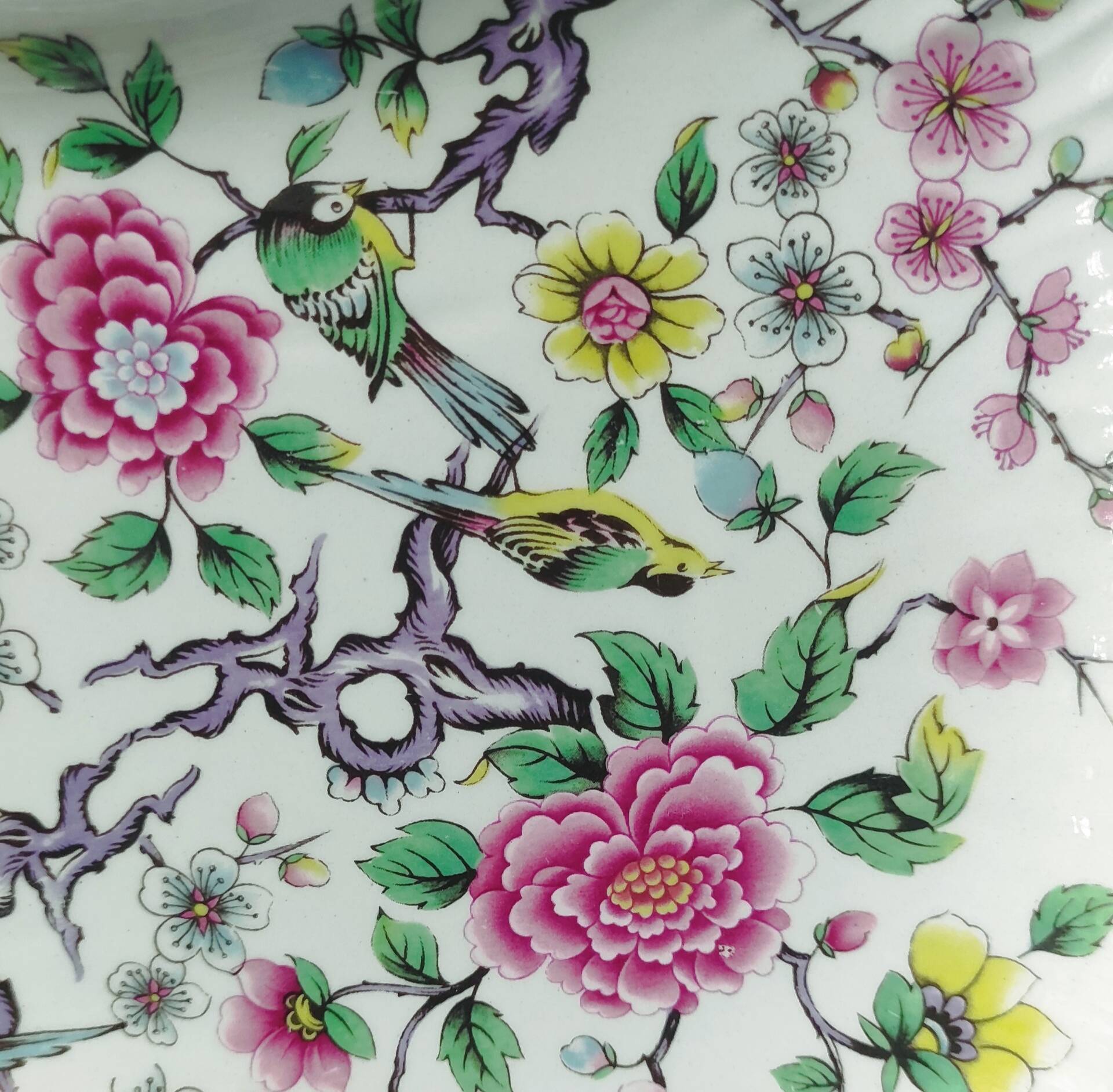 Vintage cut-out plate in earthenware