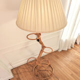 Lampadaire en rotin, années 60