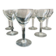 6 antique liqueur glasses
