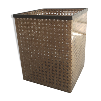 Planter in glass and caning