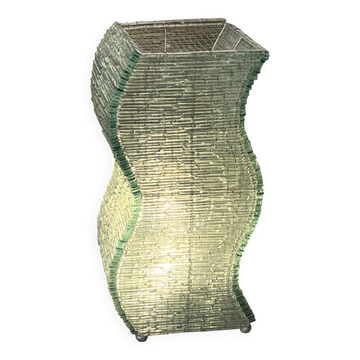 Danny lane (attributed) beautiful large glass plate lamp from the 1980s