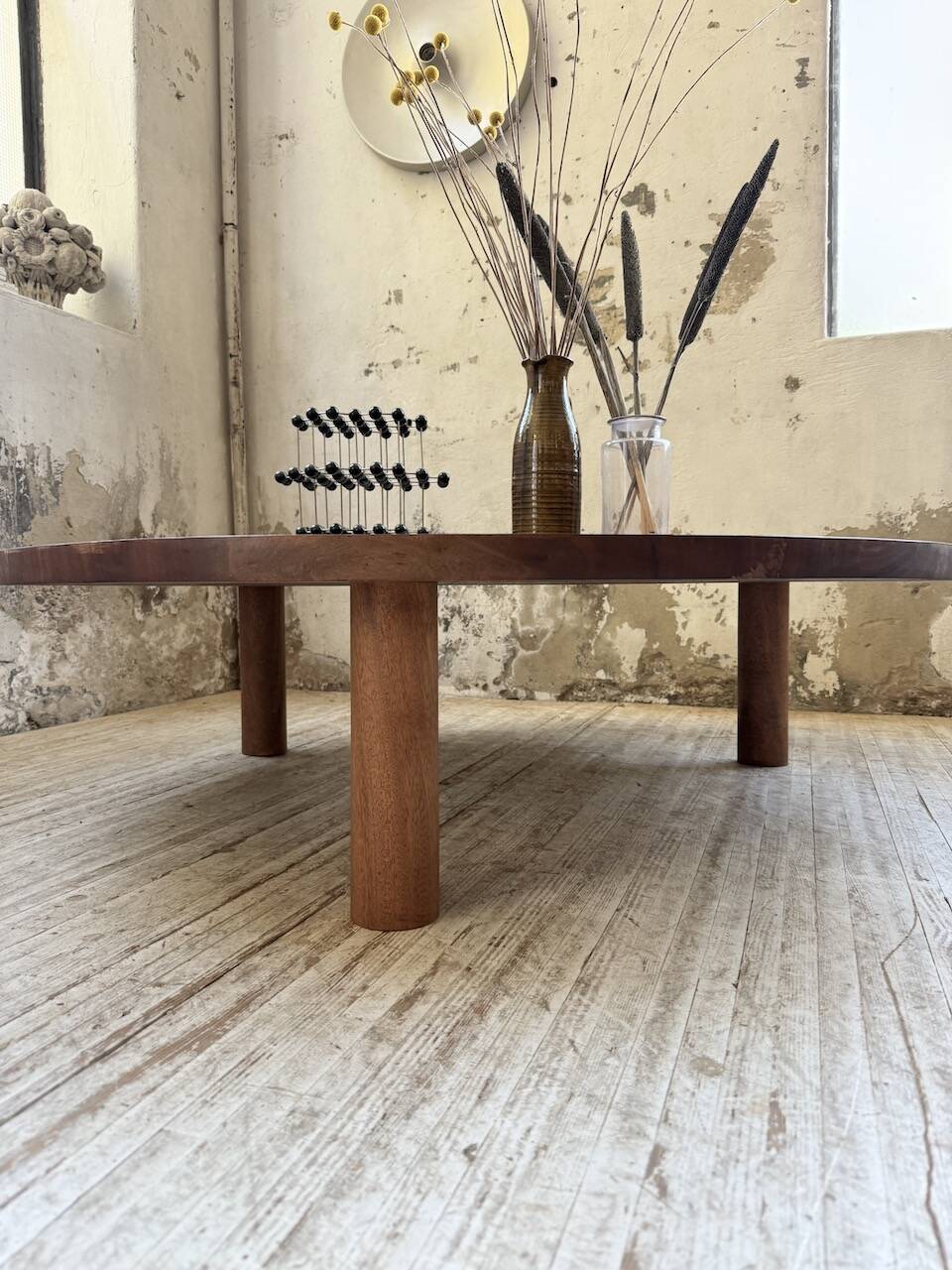 50s round tripod coffee table