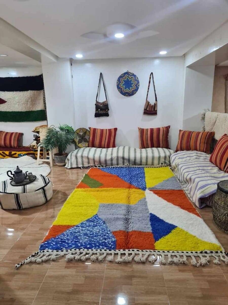 Colorful Berber rug size 150 x 250 cm