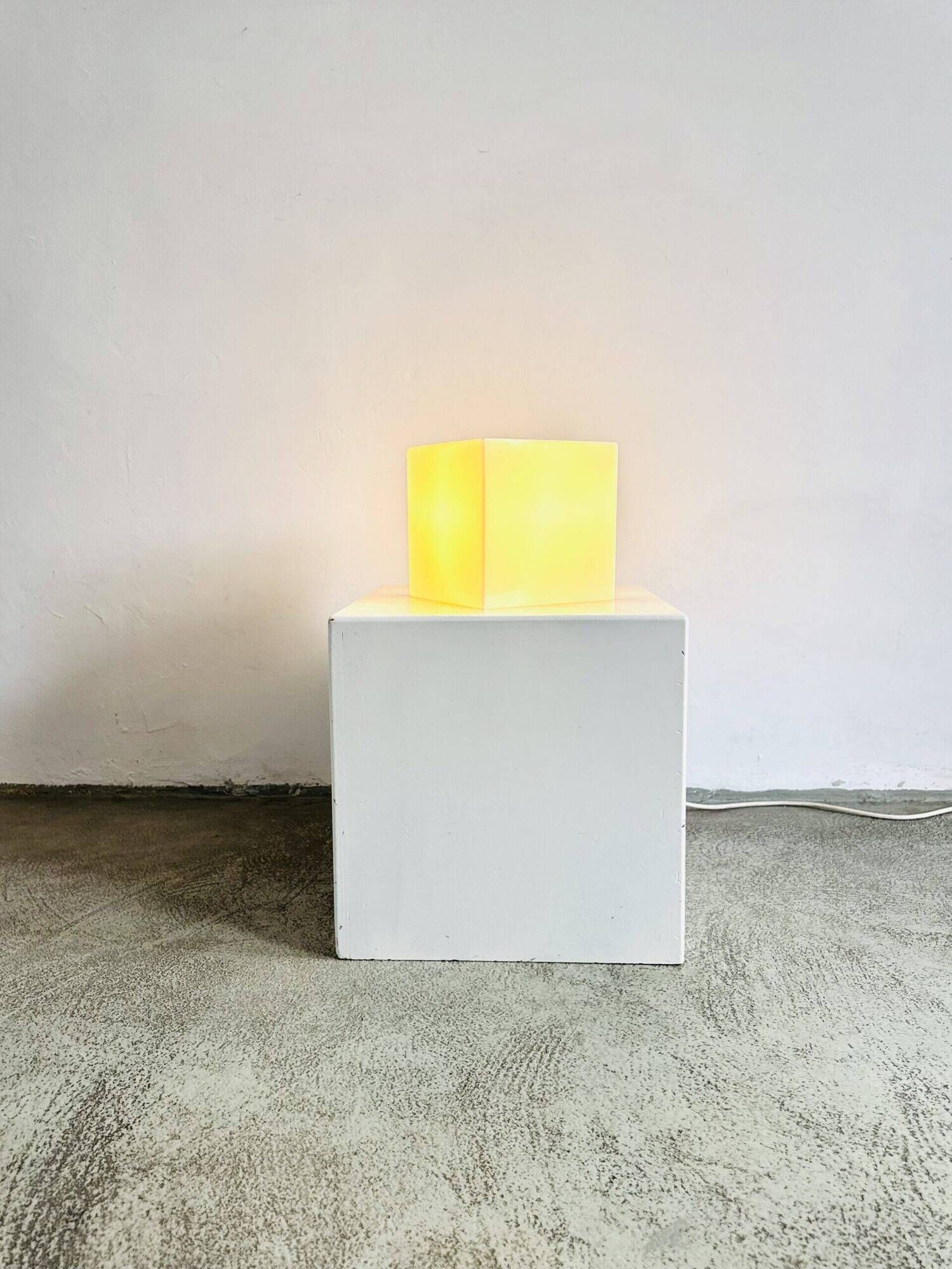 Cube Shaped Table Lamp By Harco Loor For Harco Loor Design, The Netherlands 1980S