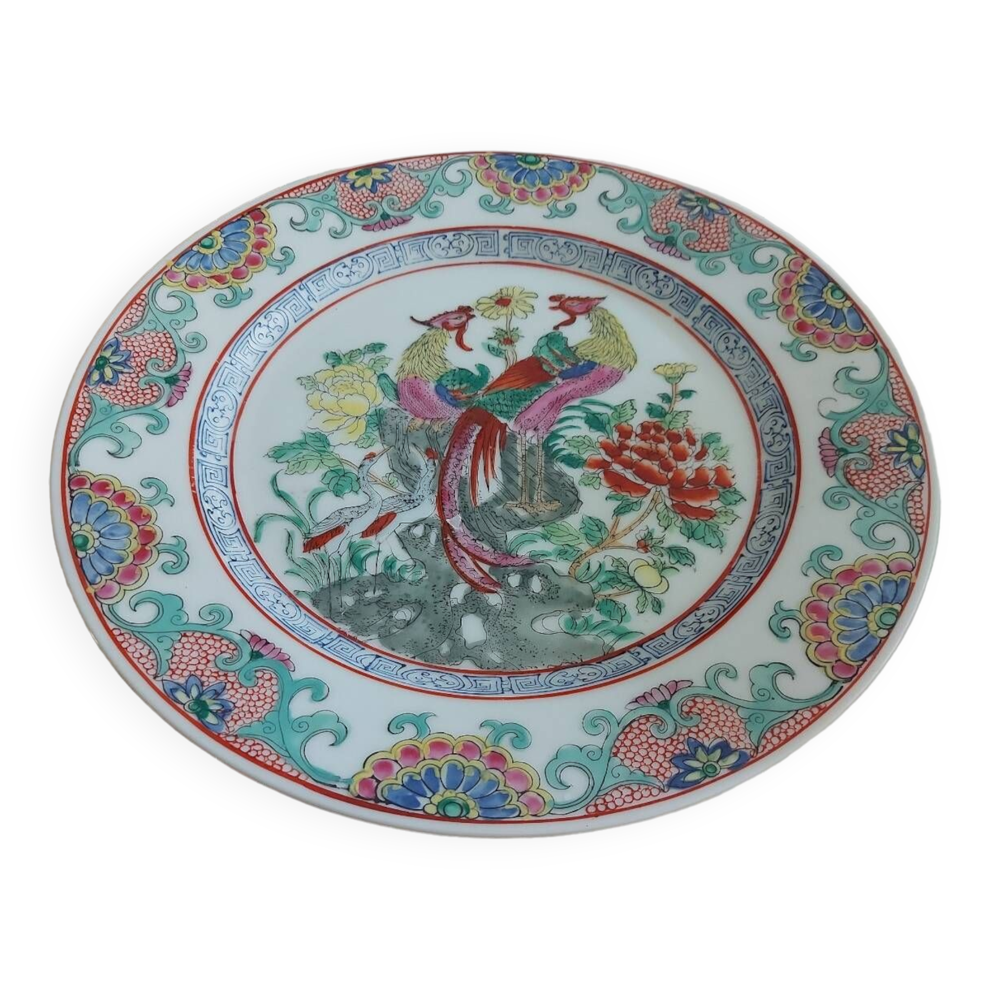 Asian plate in Chinese porcelain