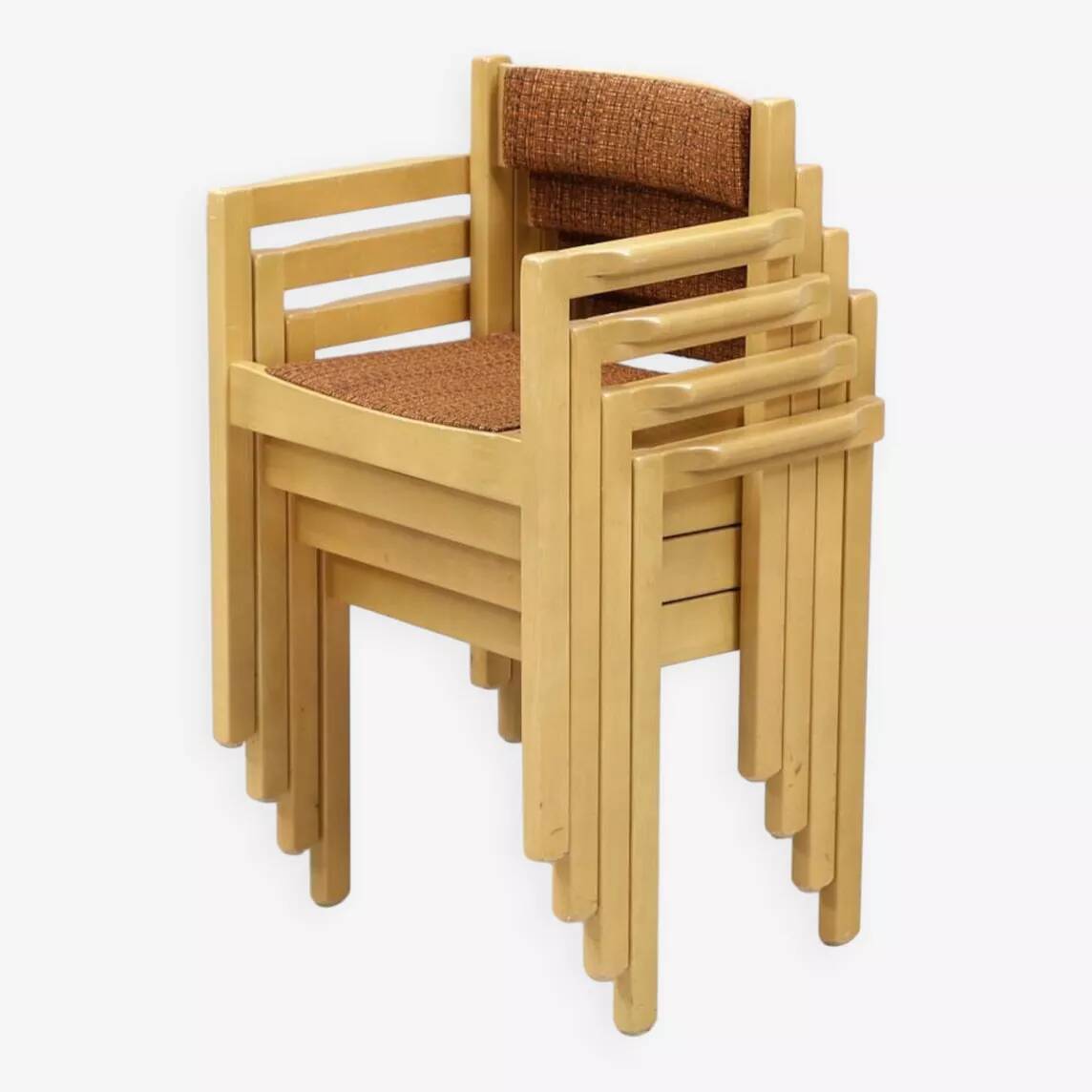 4 vintage Scandinavian Balzar Beskow chairs, Sweden, 1960s