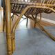 Rare pair of vintage rattan and wicker armchairs from the 1950s