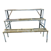 Metal shelf old plant holder