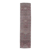 Tapis couloir vintage en laine turque noué à la main 86x350