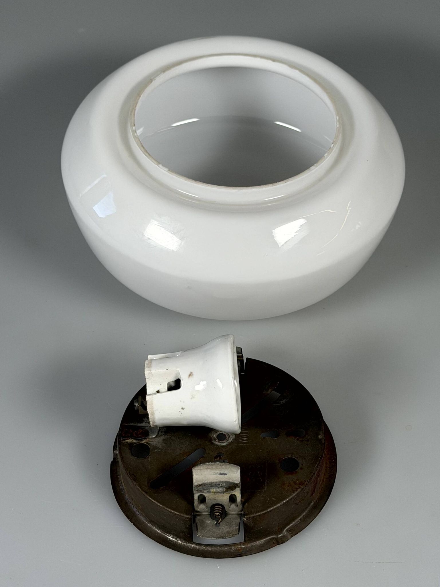 1950s 1960s Ceiling Light Flush Mount from RZB Germany Mid-Century Design