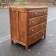 Art deco gilded oak chest of drawers