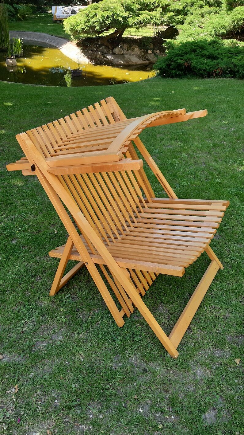 Teak garden chair