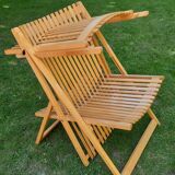 Teak garden chair
