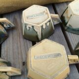 Set of 6 coffee cups with morvan sandstone saucers