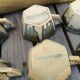 Set of 6 coffee cups with morvan sandstone saucers