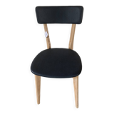 Restored vintage chair in midnight blue vinyl from the 50s