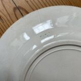 Set of 3 old flat plates Terre de Fer