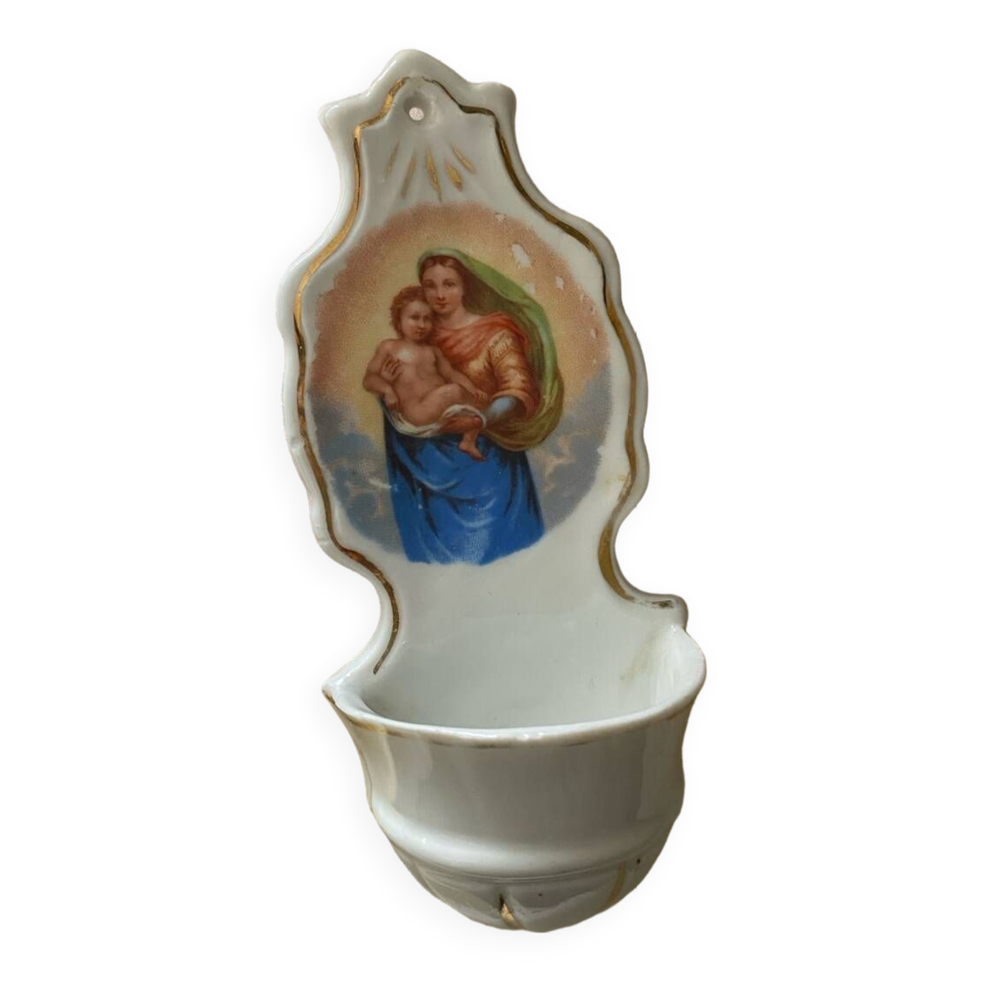 Paris porcelain stoup 19th century