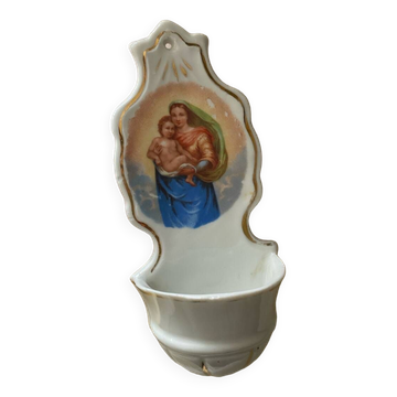 Paris porcelain stoup 19th century
