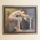 Original French figurative painting from the 70s signed Marais