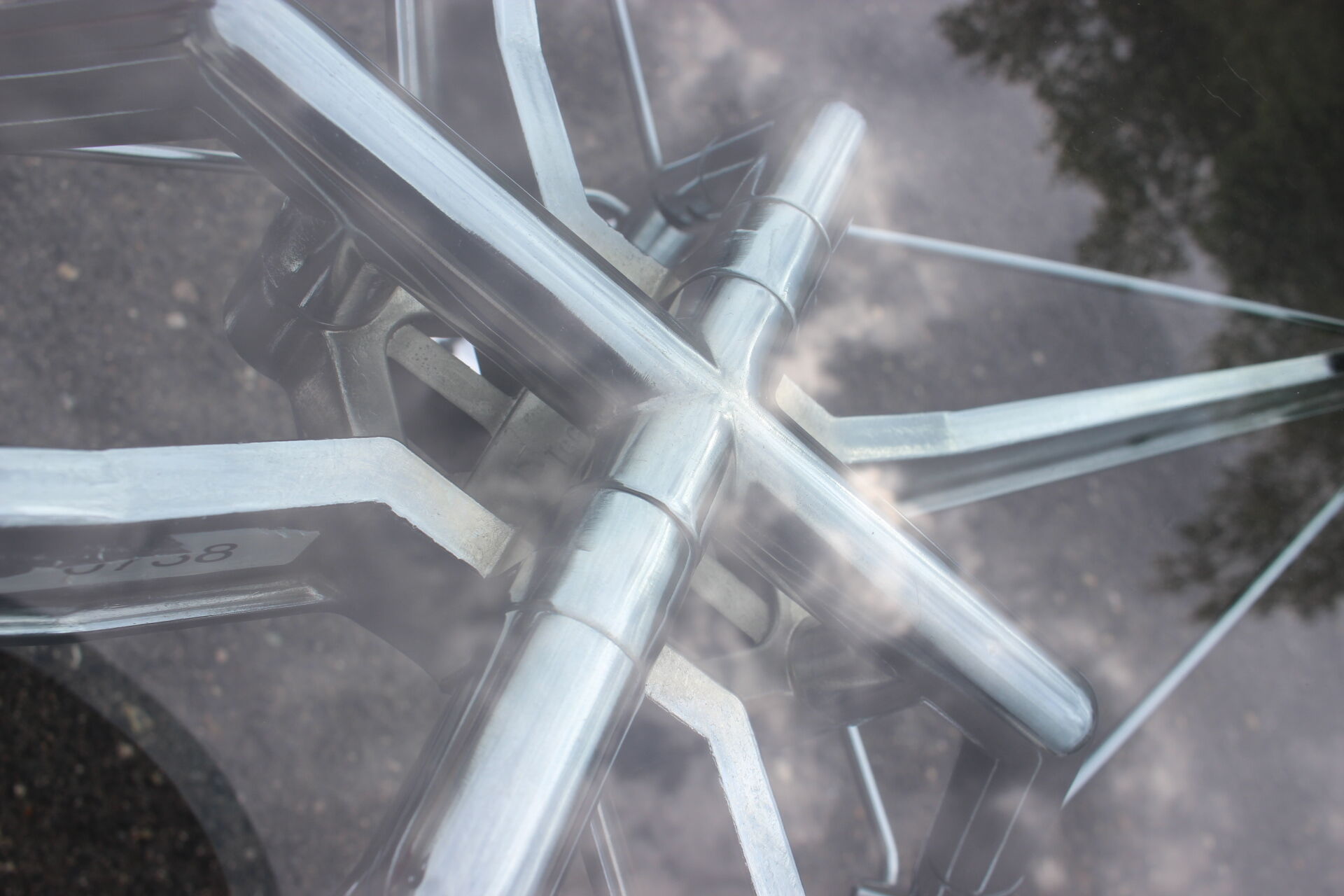 1970s Norman Foster Nomos glass table for Tecno Italy