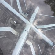 1970s Norman Foster Nomos glass table for Tecno Italy