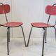 Suite de 6 chaises en formica 1950 vintage