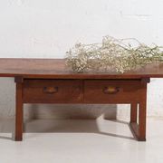 Antique Japanese coffee table with drawers – Showa period (c. 1926-1970) #65