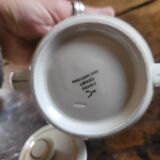 Limoges porcelain sugar bowl – gold decoration – 1950s