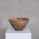 Antique Primitive French Wooden Bowl