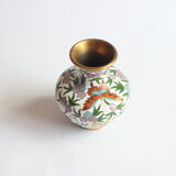 Cloisonné enamel butterfly vase, China 1950s