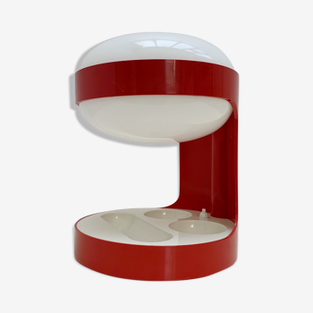 Lampe KD29 rouge Joe Colombo